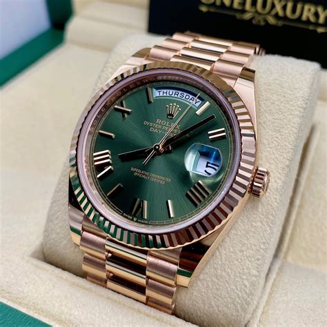 rose gold 40mm rolex|rolex day date 40 228235.